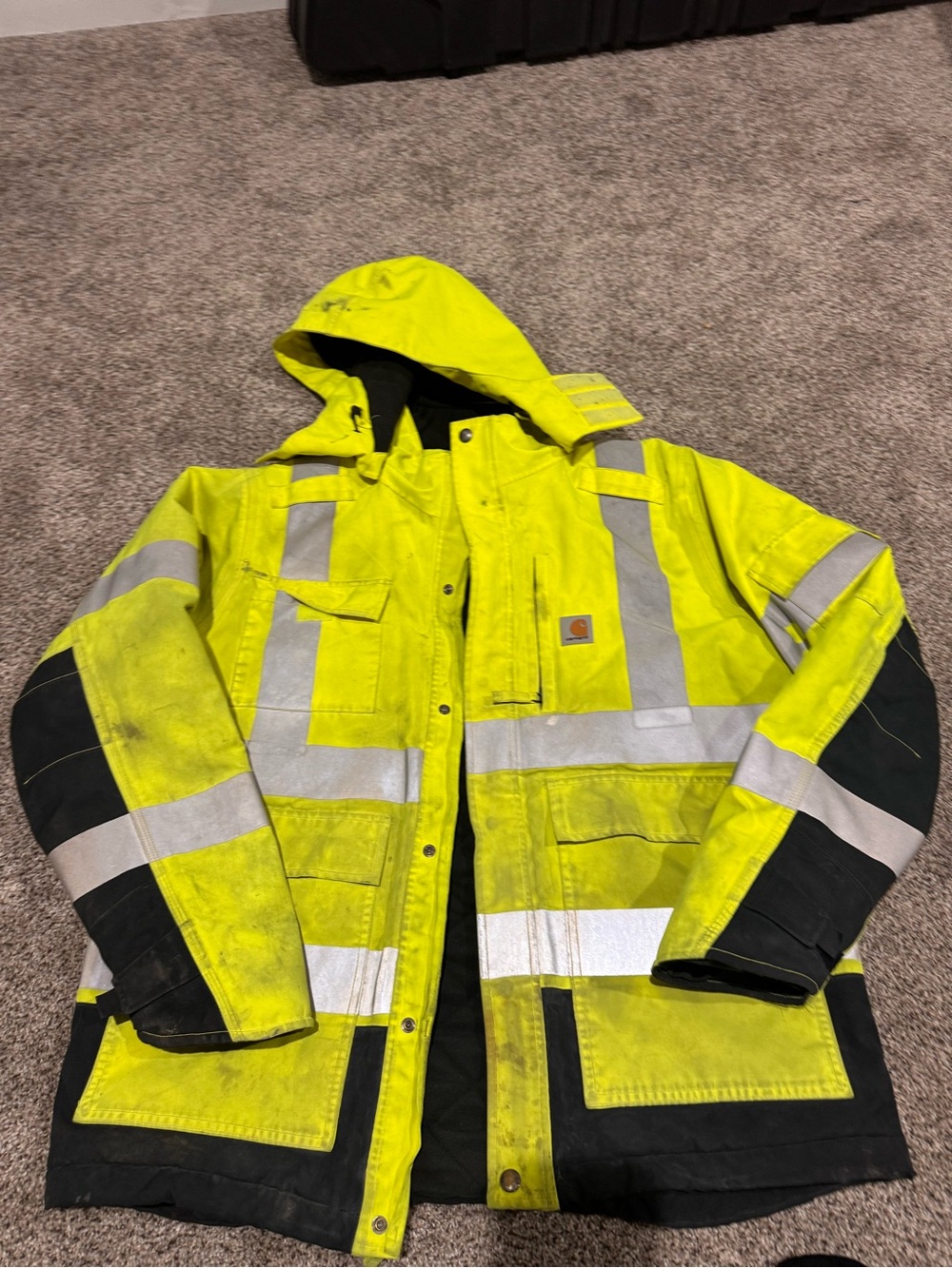 Carhartt Work Coat Hi-Vis Heavy Duty Work Coat
